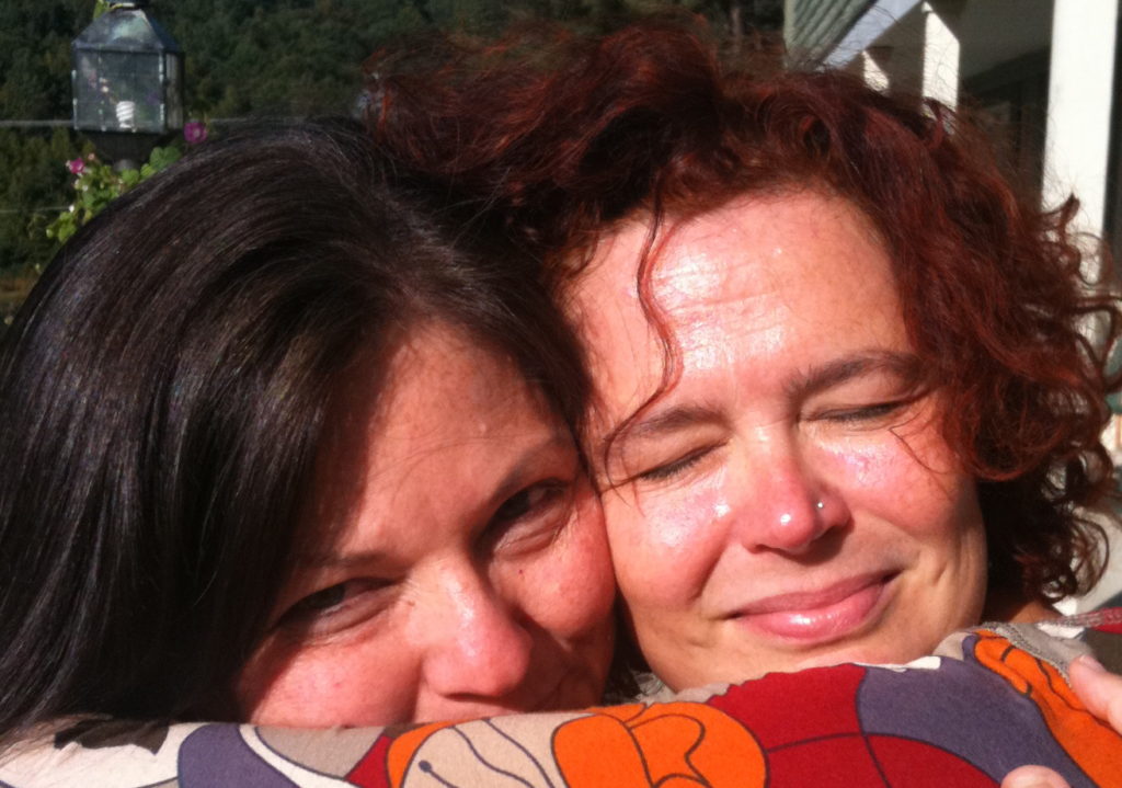 Tweelingzielontmoeting Leonie en Gabriela in 2009