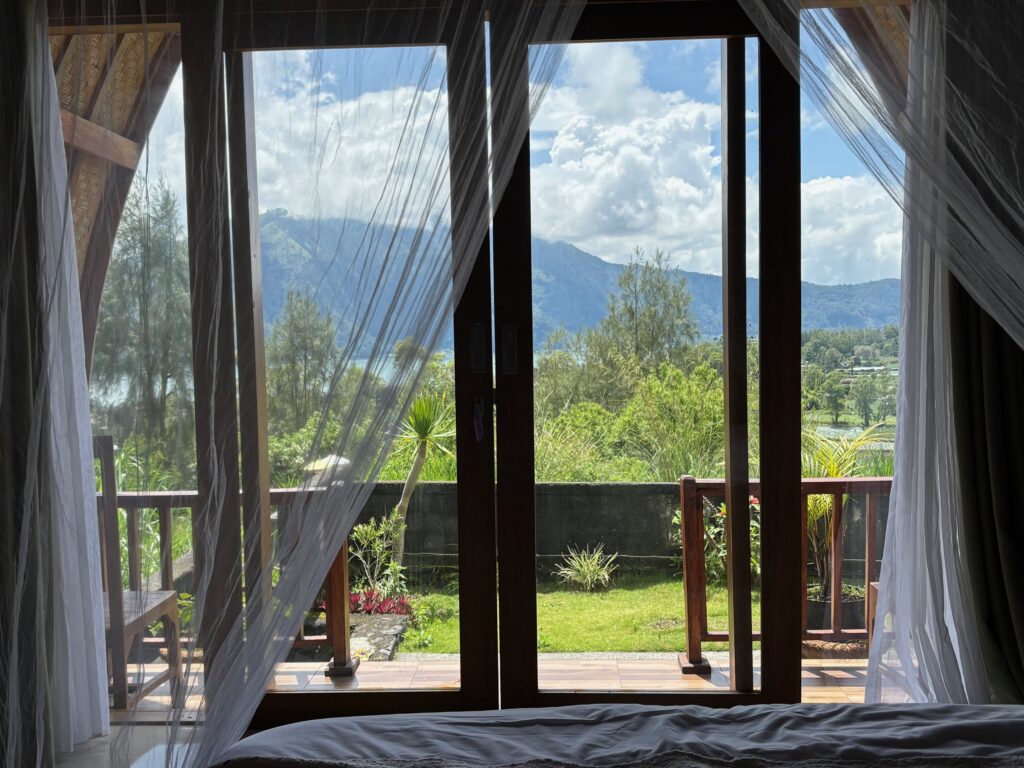 uitzicht vanaf de kamer in Kintamani