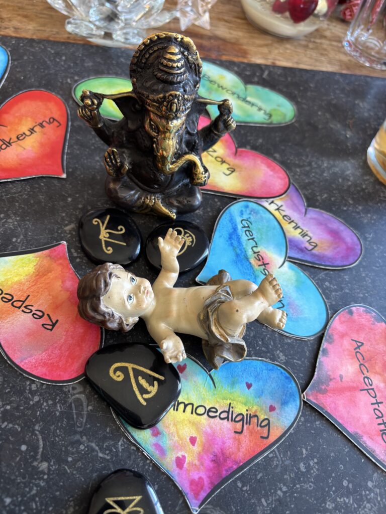 het geofferde kind in een helingsbad